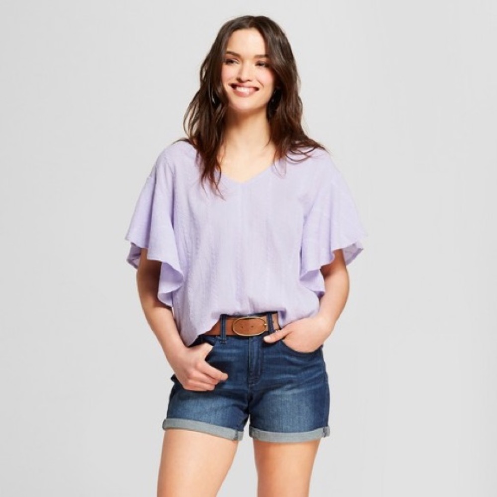 Universal Thread Ruffle Sleeve Top